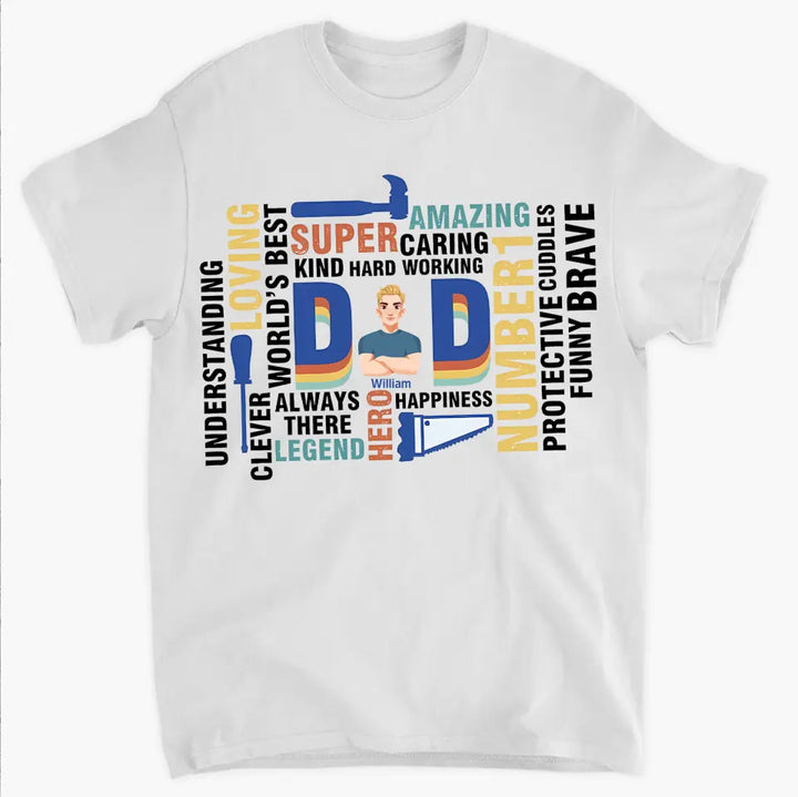 Super Dad - Personalized Custom T-shirt - Father's Day Gift For Dad