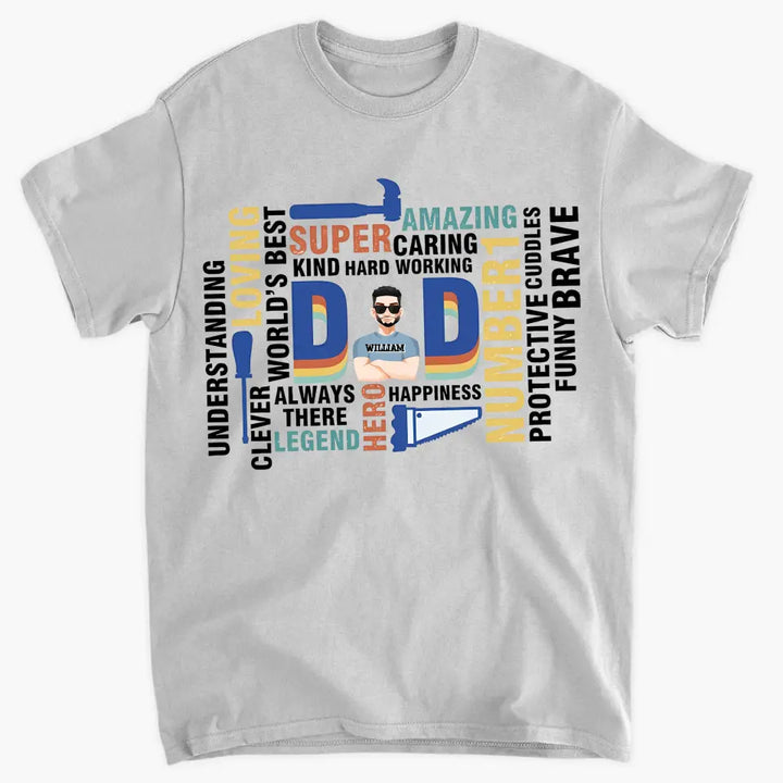 Super Dad - Personalized Custom T-shirt - Father's Day Gift For Dad