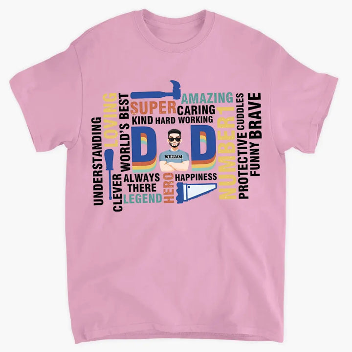 Super Dad - Personalized Custom T-shirt - Father's Day Gift For Dad