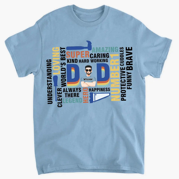 Super Dad - Personalized Custom T-shirt - Father's Day Gift For Dad