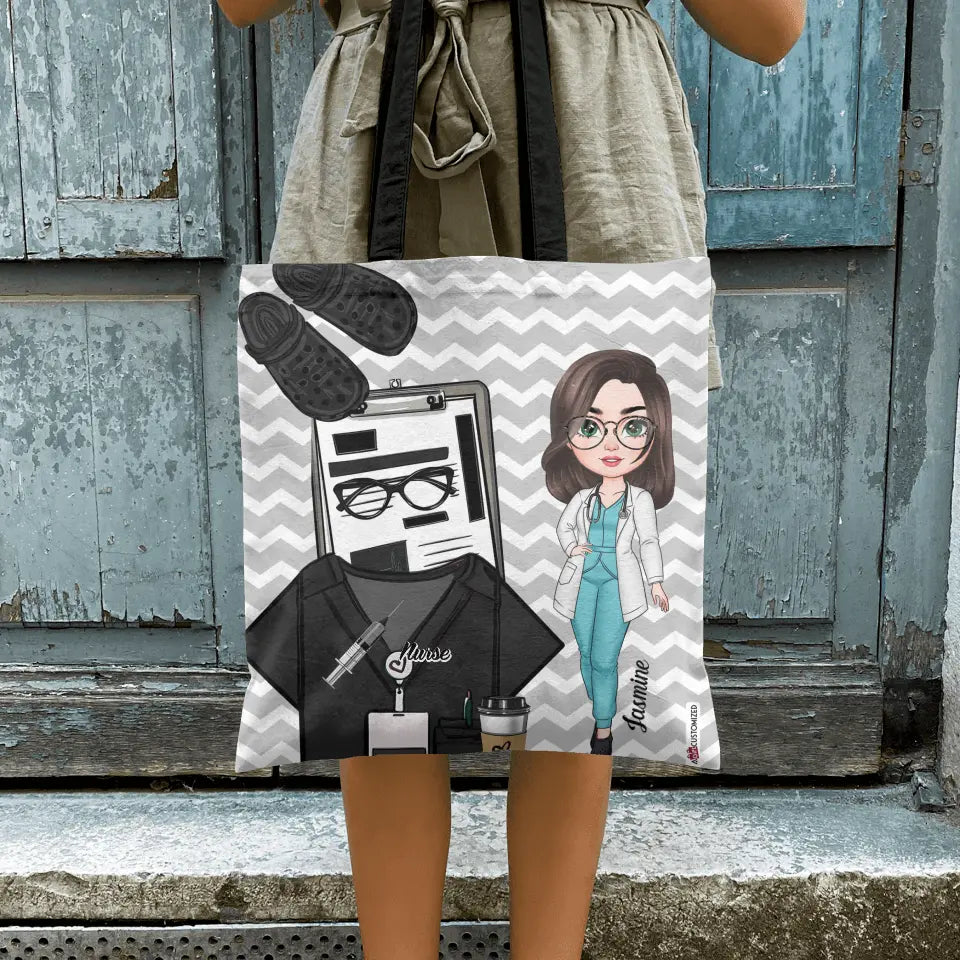 Nurse Life - Personalized Custom Tote Bag - Nurse's Day, Appreciation Gift For Nurse