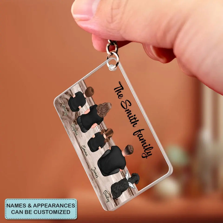 Our Family - Personalized Custom Acrylic Keychain - Gift For Family Members