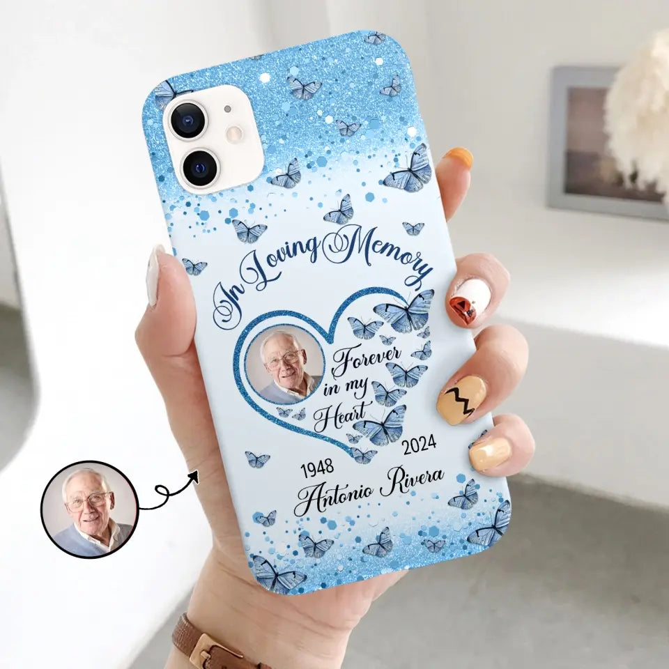 In Loving Memories - Personalized Custom Phone Case - Memorial Gift