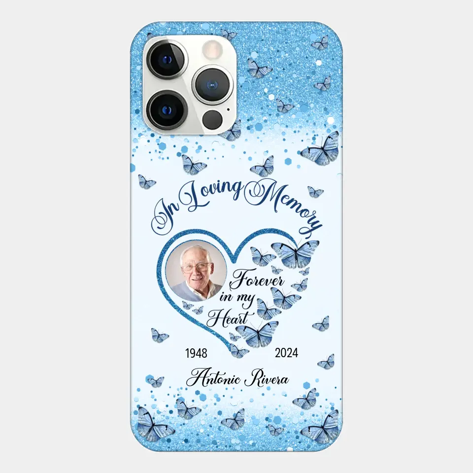 In Loving Memories - Personalized Custom Phone Case - Memorial Gift