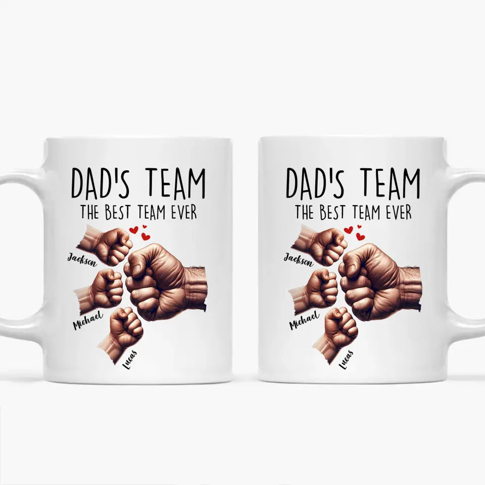 Best Dad Ever - Personalized Custom White Mug - Father's Day Gift For Dad, Family Members