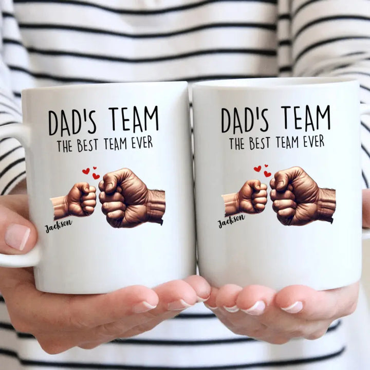 Best Dad Ever - Personalized Custom White Mug - Father's Day Gift For Dad, Family Members