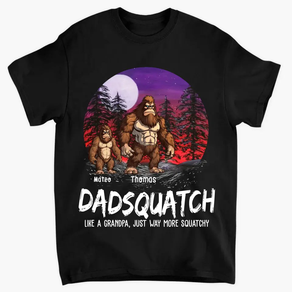 Grandpasquatch - Personalized Custom T-Shirt - Father's Day Gift For Family Members