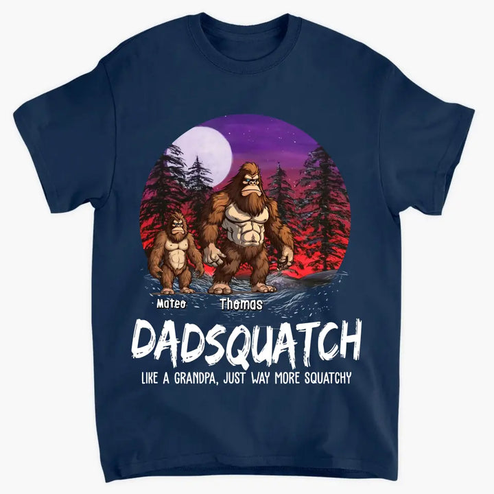 Grandpasquatch - Personalized Custom T-Shirt - Father's Day Gift For Family Members