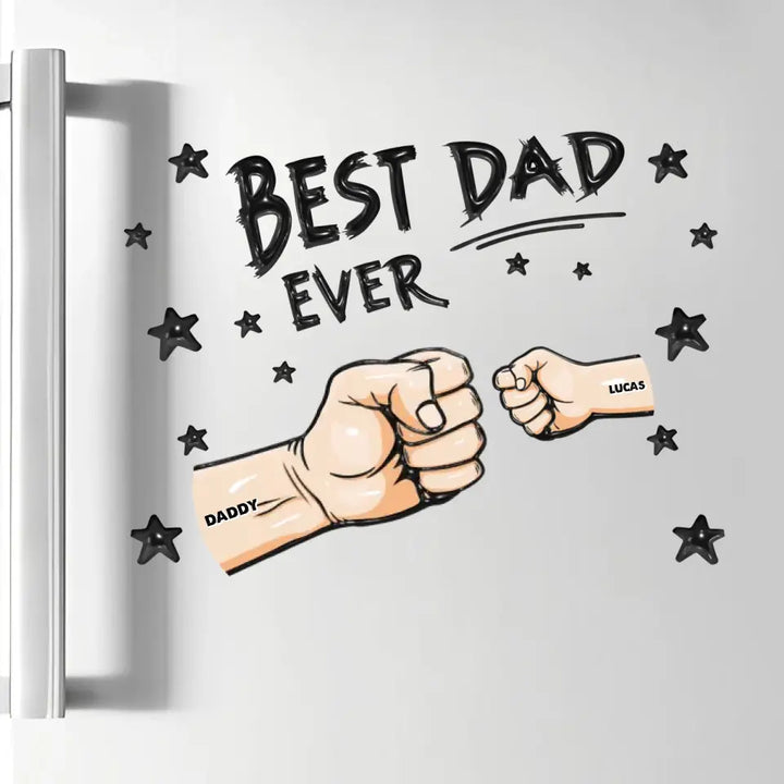 Best Dad Ever - Personalized Decal - Gift For Dad