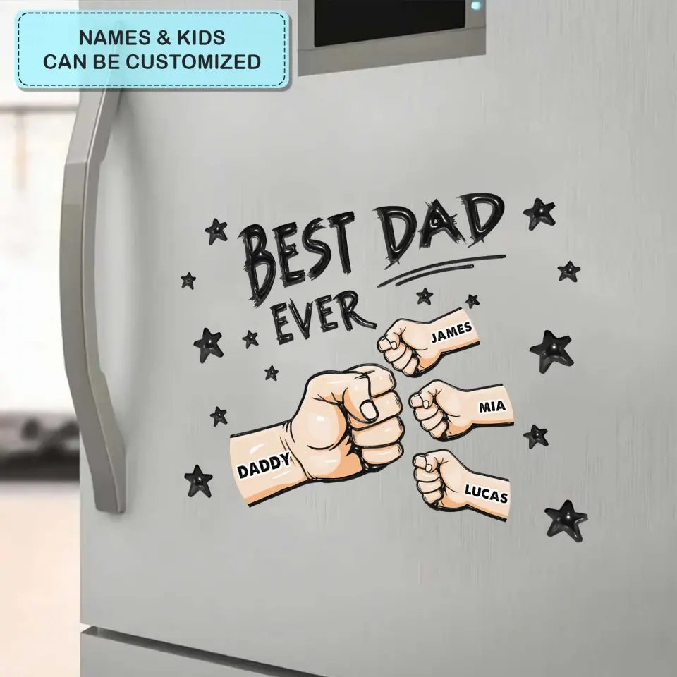 Best Dad Ever - Personalized Decal - Gift For Dad