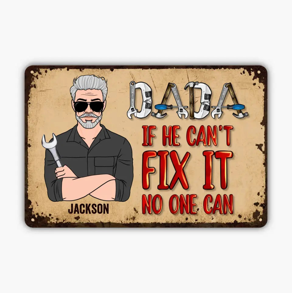 Dad's Garage - Personalized Metal Sign - Father's Day Gift For Dad, Grandpa copy