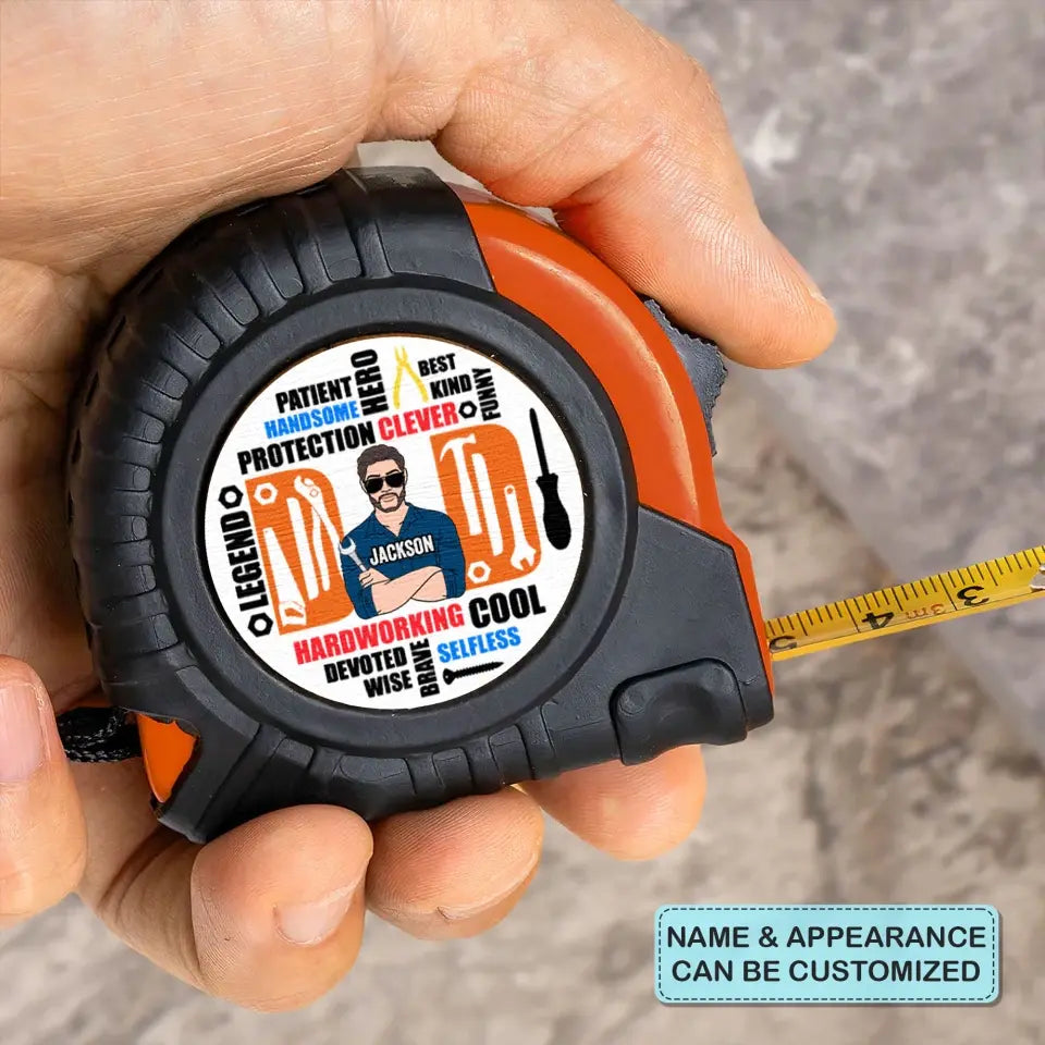 Mechanic Dad - Personalized Custom Tape Measure - Father's Day Gift For Dad, Grandpa