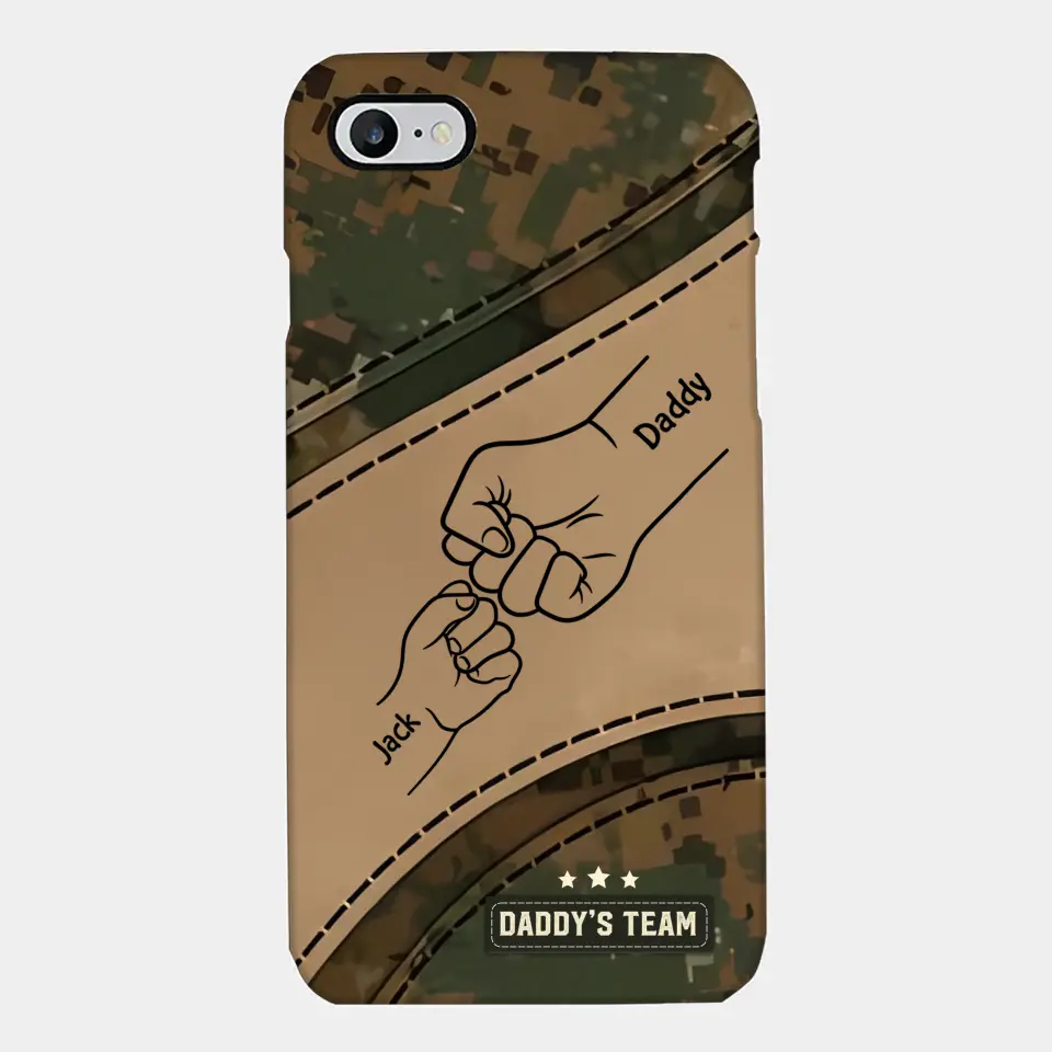 Best Dad Ever Camo Pattern - Personalized Custom Phone Case - Father's Day Gift For Dad