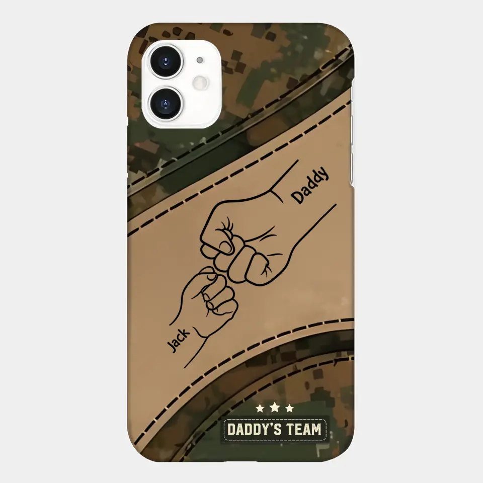 Best Dad Ever Camo Pattern - Personalized Custom Phone Case - Father's Day Gift For Dad