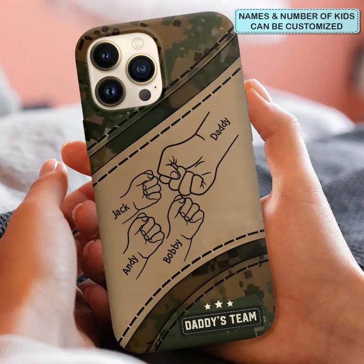 Best Dad Ever Camo Pattern - Personalized Custom Phone Case - Father's Day Gift For Dad