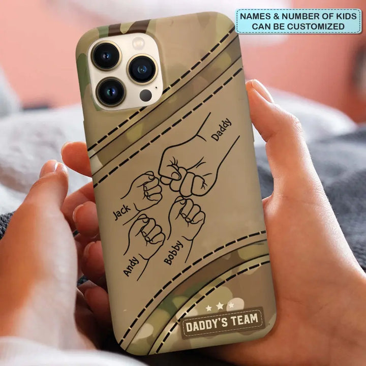 Best Dad Ever Camo Pattern - Personalized Custom Phone Case - Father's Day Gift For Dad