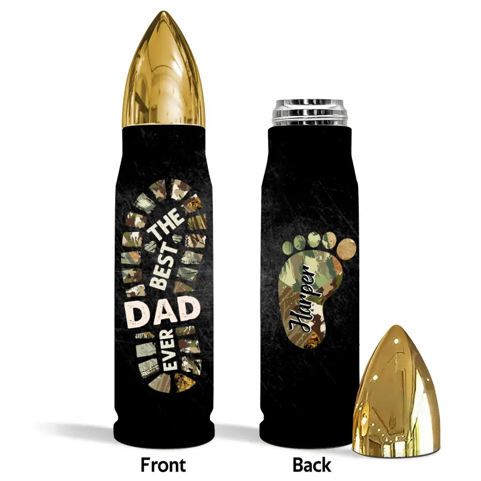 Best Dad Ever - Personalized Custom Bullet Tumbler - Father's Day Gift For Dad