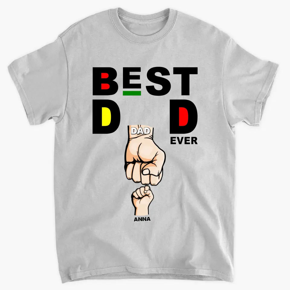 Dope Black Dad - Personalized Custom T-shirt - Father's Day Gift For Dad