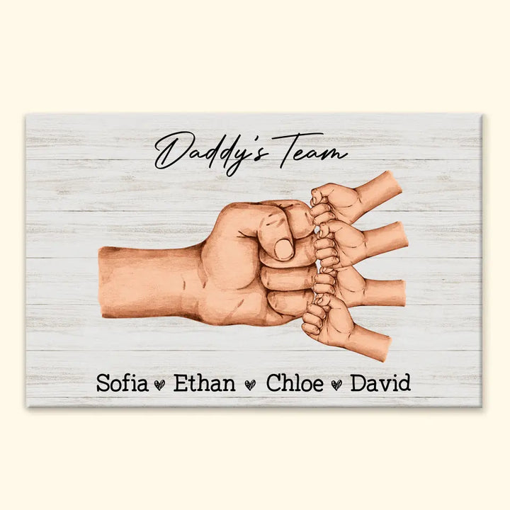 Grandpa's Term - Personalized Custom Poster/Wrapped Canvas - Father's Day Gift For Grandpa, Dad