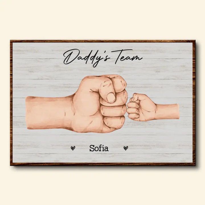 Grandpa's Term - Personalized Custom Poster/Wrapped Canvas - Father's Day Gift For Grandpa, Dad