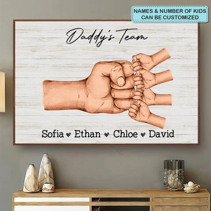 Grandpa's Term - Personalized Custom Poster/Wrapped Canvas - Father's Day Gift For Grandpa, Dad