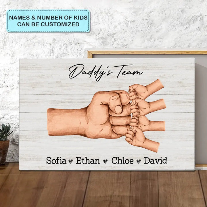 Grandpa's Term - Personalized Custom Poster/Wrapped Canvas - Father's Day Gift For Grandpa, Dad