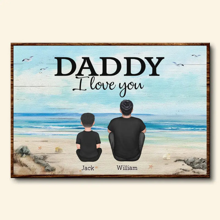 You Are The World - Personalized Custom Poster/Wrapped Canvas - Father's Day Gift For Grandpa, Dad