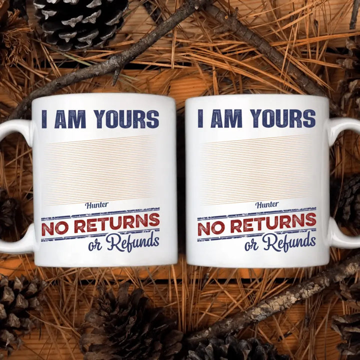 No Returns Or Refunds - Personalized Custom White Mug - Gift For Family Members