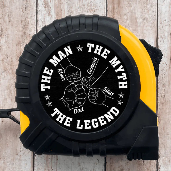 The Man The Myth The Legend - Personalized Custom Tape Measure - Father's Day Gift For Grandpa, Dad