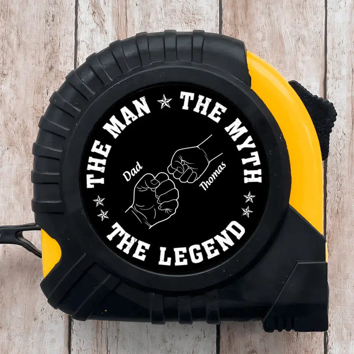 The Man The Myth The Legend - Personalized Custom Tape Measure - Father's Day Gift For Grandpa, Dad