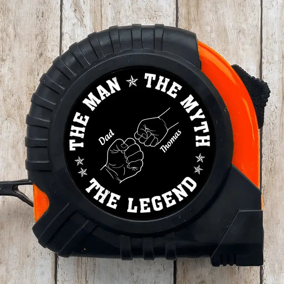 The Man The Myth The Legend - Personalized Custom Tape Measure - Father's Day Gift For Grandpa, Dad