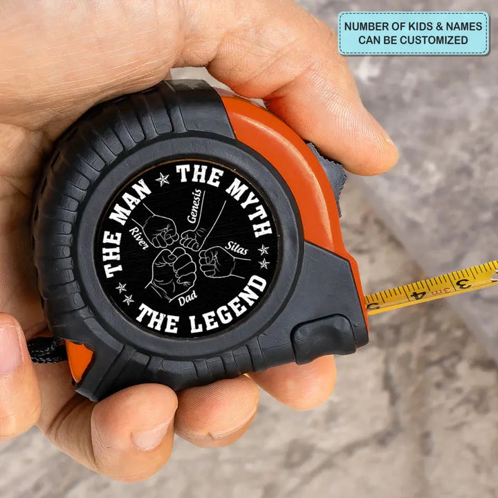 The Man The Myth The Legend - Personalized Custom Tape Measure - Father's Day Gift For Grandpa, Dad