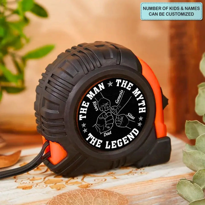 The Man The Myth The Legend - Personalized Custom Tape Measure - Father's Day Gift For Grandpa, Dad
