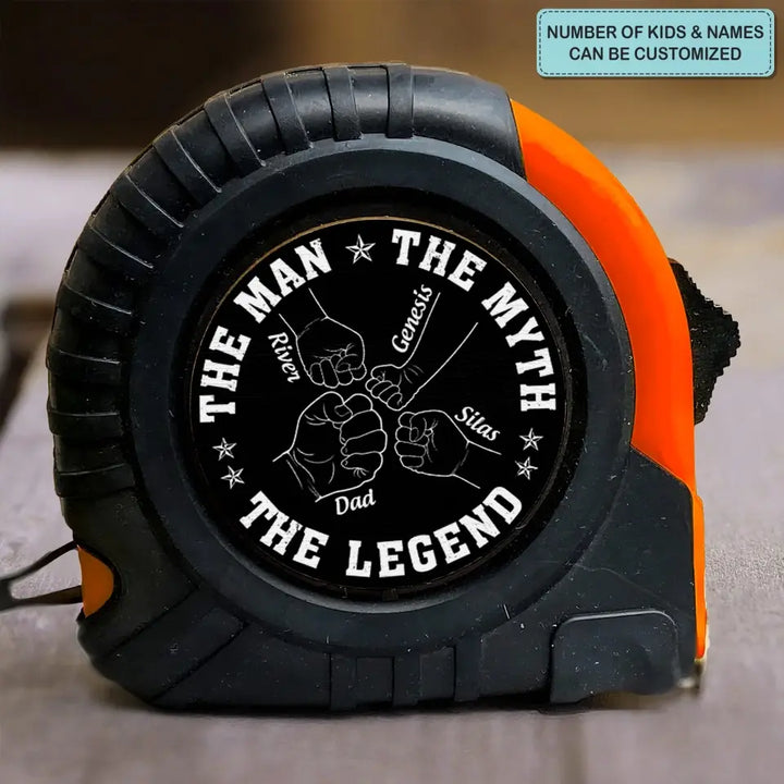 The Man The Myth The Legend - Personalized Custom Tape Measure - Father's Day Gift For Grandpa, Dad
