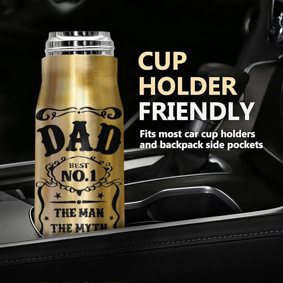 The Man The Myth The Legend - Personalized Custom Bullet Tumbler - Father's Day Gift For Grandpa, Dad
