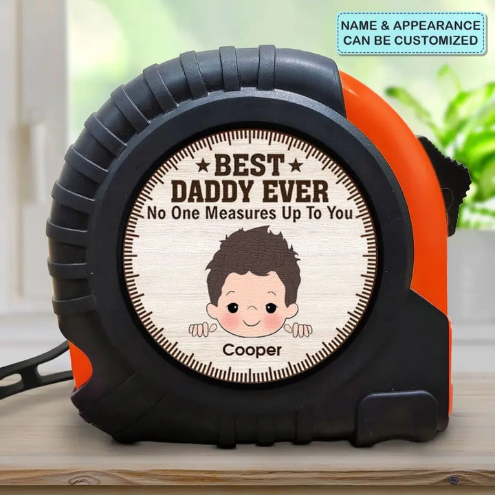 Best Papa Ever - Personalized Custom Tape Measure - Father's Day Gift For Grandpa, Dad