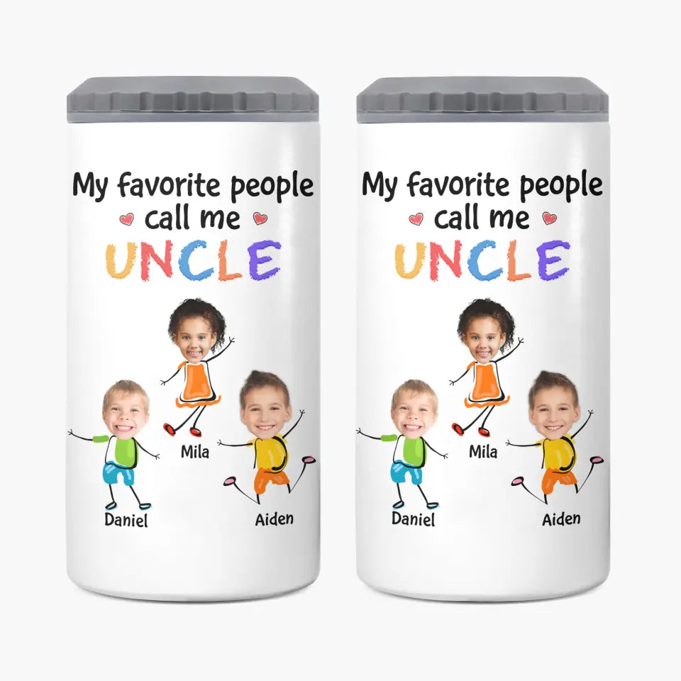 My Favorite People Call Me - Personalized Custom Can Cooler Tumbler - Gift For Family Members