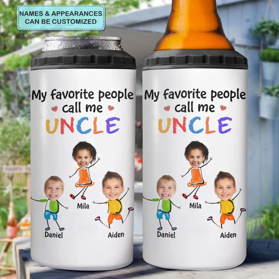 My Favorite People Call Me - Personalized Custom Can Cooler Tumbler - Gift For Family Members