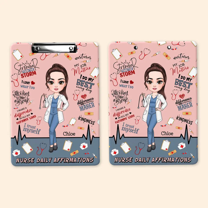 I Love What I Do - Personalized Custom Clipboard - Nurse's Day, Appreciation Gift For Nurse