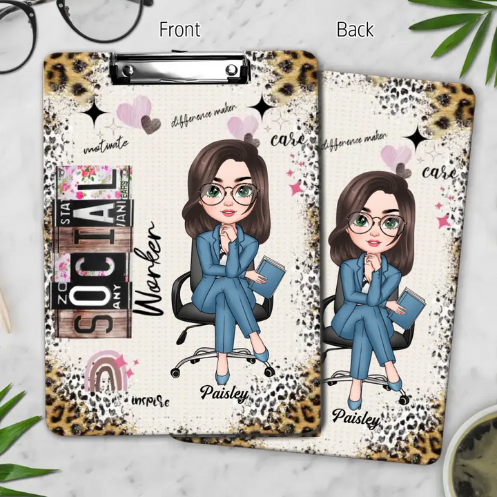 Social Worker Life - Personalized Custom Clipboard -  Gift For Social Worker