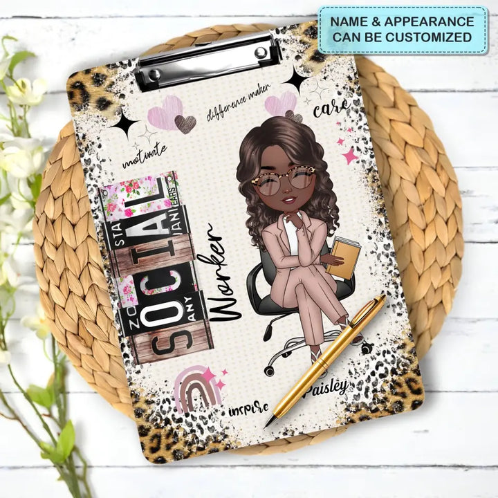 Social Worker Life - Personalized Custom Clipboard -  Gift For Social Worker