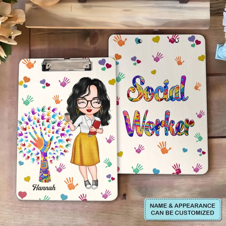 Being A Social Worker - Personalized Custom Clipboard - Gift For Social Worker