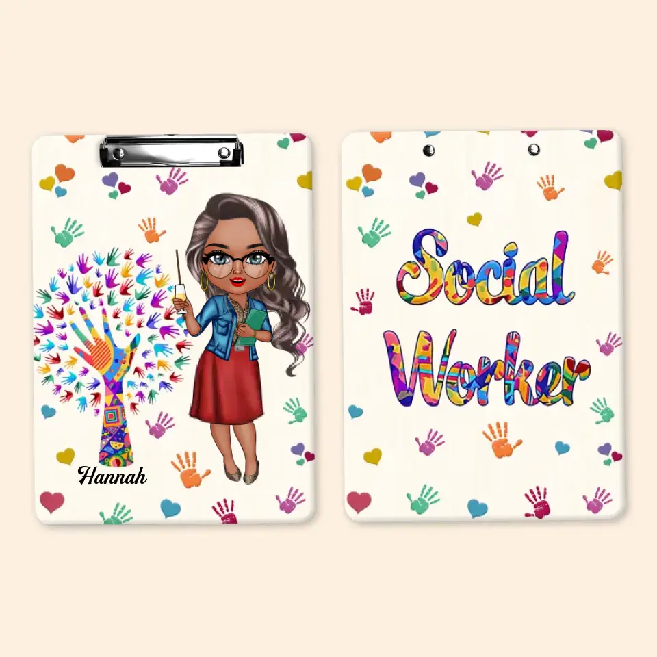 Being A Social Worker - Personalized Custom Clipboard - Gift For Social Worker