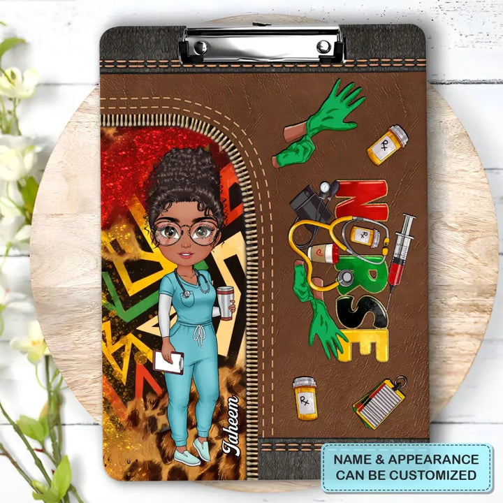 Juenteenth Nurse - Personalized Custom Clipboard - Nurse's Day, Appreciation Gift For Nurse