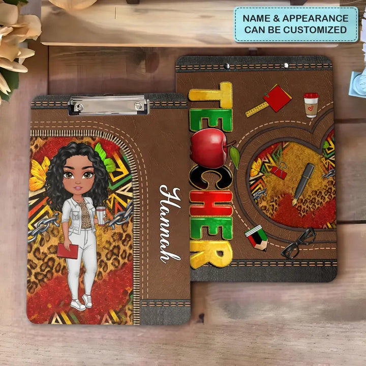 Juneteenth Teacher - Personalized Custom Clipboard - Teacher's Day, Appreciation Gift For Teacher