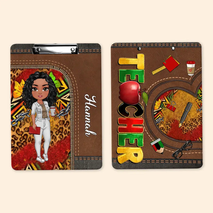 Juneteenth Teacher - Personalized Custom Clipboard - Teacher's Day, Appreciation Gift For Teacher