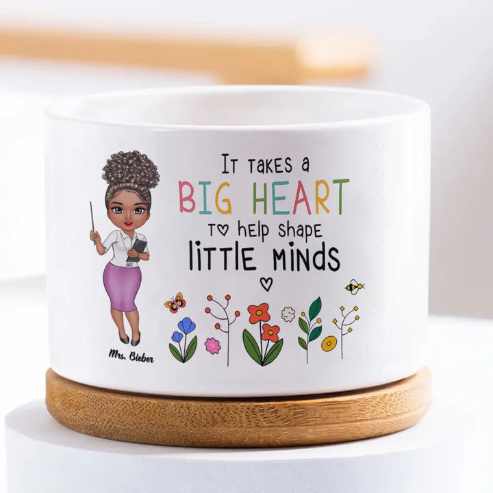 A Big Heart - Personalized Custom Plant Pot