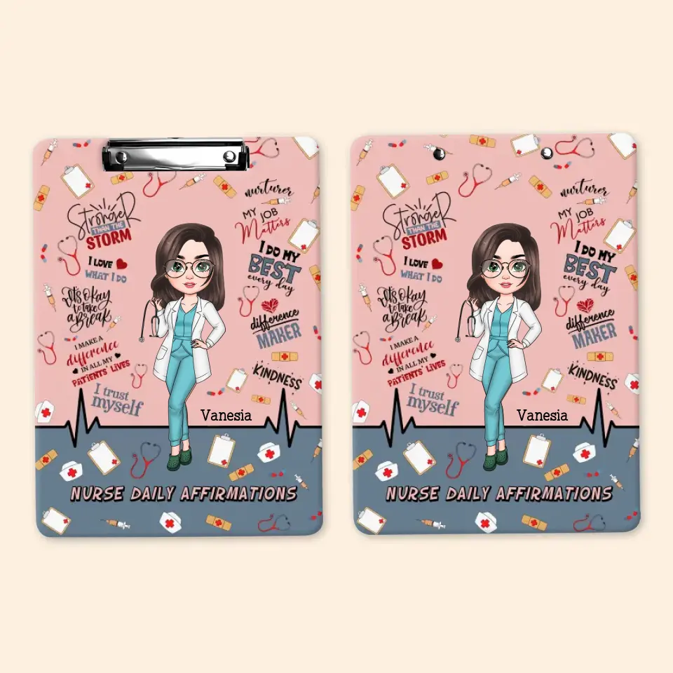 I Love What I Do - Personalized Custom Clipboard - Nurse's Day, Appreciation Gift For Nurse