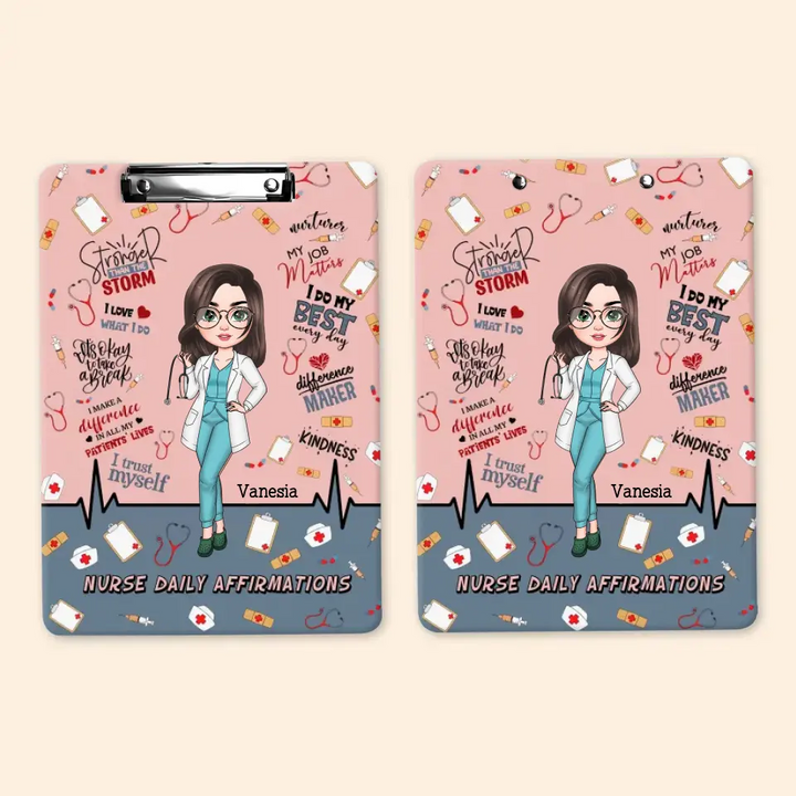 I Love What I Do - Personalized Custom Clipboard - Nurse's Day, Appreciation Gift For Nurse