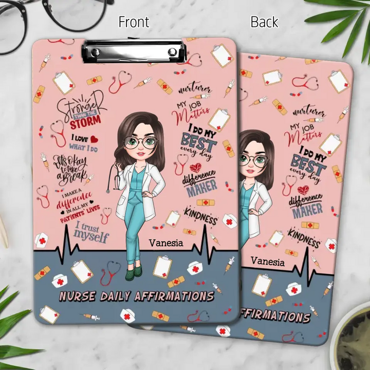 I Love What I Do - Personalized Custom Clipboard - Nurse's Day, Appreciation Gift For Nurse